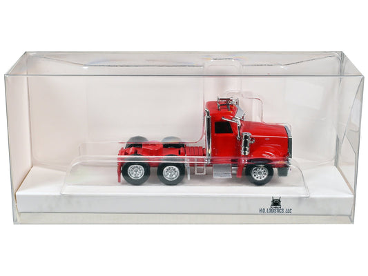 Peterbilt 367 Day Cab Red 1/87 (HO) Scale Plastic Model Car by HO Logistics free shipping USA - Rapid Vehicles