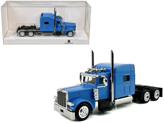 Peterbilt 389 Truck Tractor with Sleeper Cab Baby Blue 1/87 (HO) Scale Plastic Model Car by HO Logistics free shipping USA - Rapid Vehicles