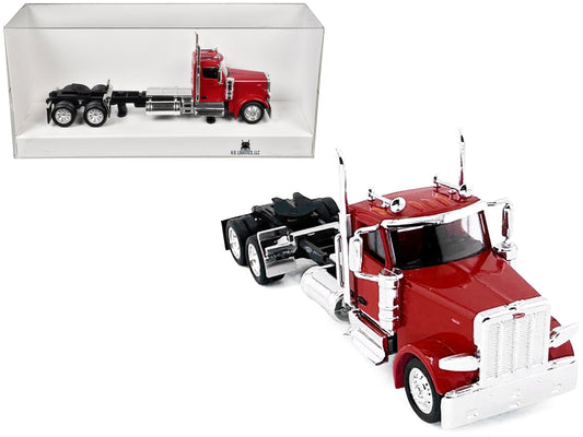 Peterbilt 589 2 - Axel Day Cab Red 1/87 (HO) Plastic Model Car by HO Logistics free shipping USA - Rapid Vehicles