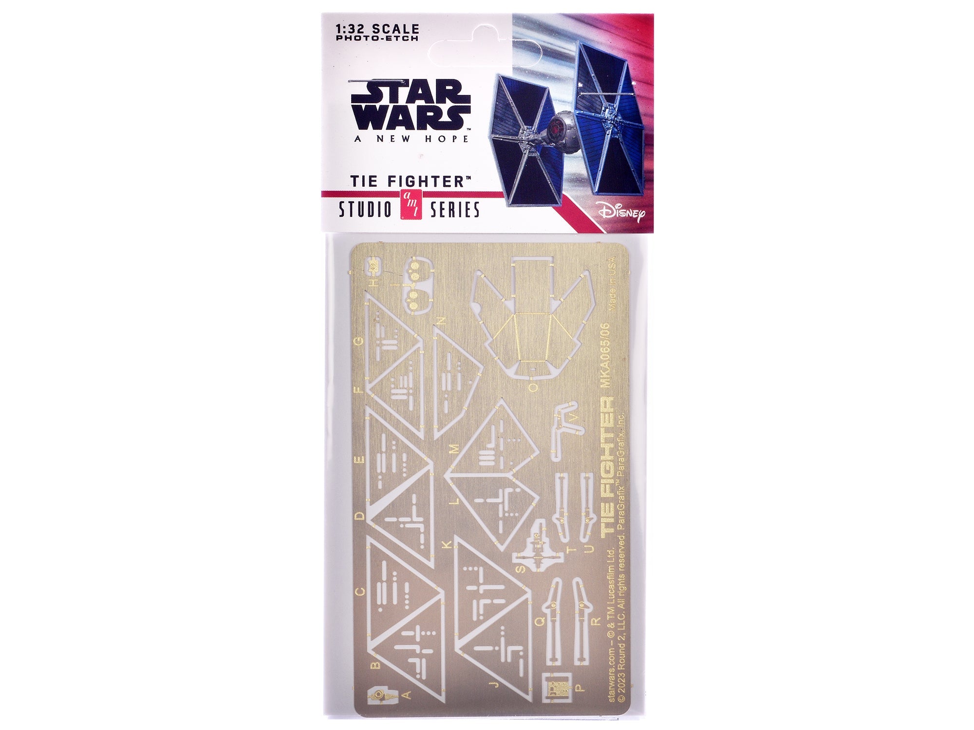 Photoetch Set for "Star Wars: A New Hope" Tie Fighter Kit 1/32 Scale by AMT free shipping USA - Rapid Vehicles