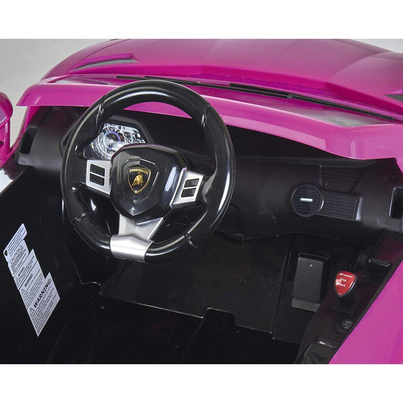 FEBER Lamborghini Aventador Pink electric car 6V 3+ - Premium  from Rapidvehicles - Just $653.39! Shop now at Rapidvehicles