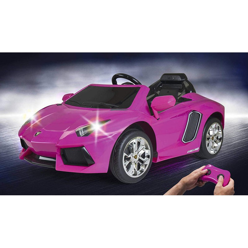 FEBER Lamborghini Aventador Pink electric car 6V 3+ - Premium  from Rapidvehicles - Just $653.39! Shop now at Rapidvehicles