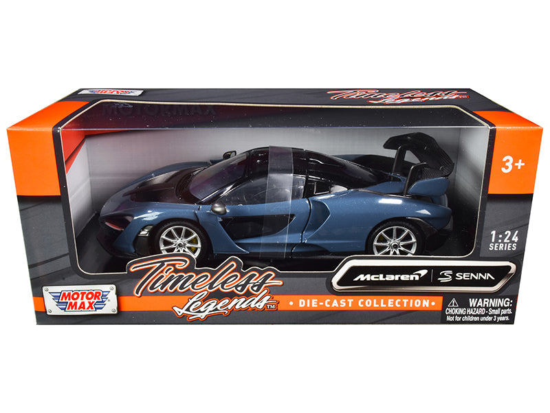 McLaren Senna Gray Metallic and Black "Timeless Legends" 1/24 - Premium  from Rapidvehicles - Just $48.59! Shop now at Rapidvehicles