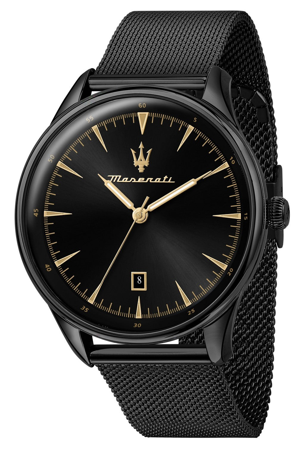 Maserati Tradizione Black Sunray Dial Quartz R8853146001 100M Men's Watch - Premium  from Rapidvehicles - Just $280.99! Shop now at Rapidvehicles