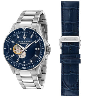 Maserati Sfida Diamond Open Heart Dial Automatic R8823140007 100M Men's Watch - Premium  from Rapidvehicles - Just $804.99! Shop now at Rapidvehicles