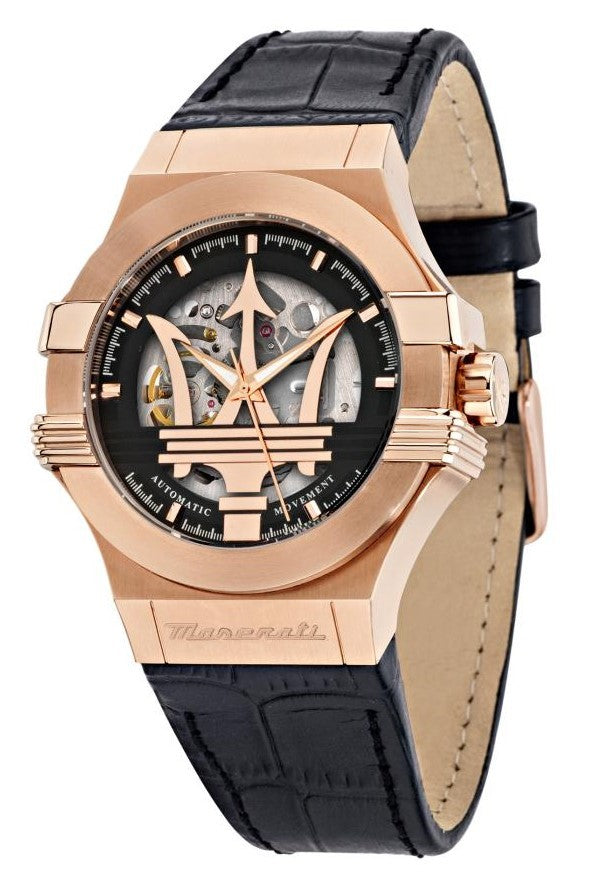 Maserati Potenza Classic Skeleton Dial Automatic R8821108039 100M Men's Watch - Premium  from Rapidvehicles - Just $659.99! Shop now at Rapidvehicles