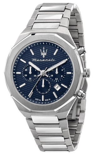 Maserati Stile Chronograph Blue Dial Quartz R8873642006 100M Men's Watch - Premium  from Rapidvehicles - Just $394.99! Shop now at Rapidvehicles