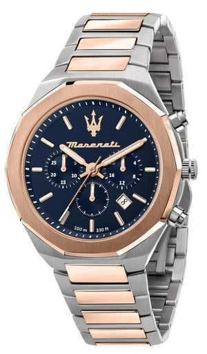 Maserati Stile Chronograph Blue Dial Quartz R8873642002 100M Men's Watch - Premium  from Rapidvehicles - Just $431.99! Shop now at Rapidvehicles