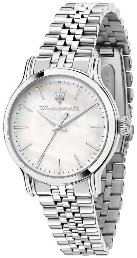 Maserati Epoca Stainless Steel Mother Of Pearl Dial Quartz R8853118521 100M Women's Watch - Premium  from Rapidvehicles - Just $270.99! Shop now at Rapidvehicles