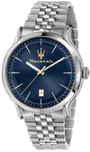 Maserati Epoca Stainless Steel Blue Dial Quartz R8853118021 100M Men's Watch - Premium  from Rapidvehicles - Just $307.99! Shop now at Rapidvehicles