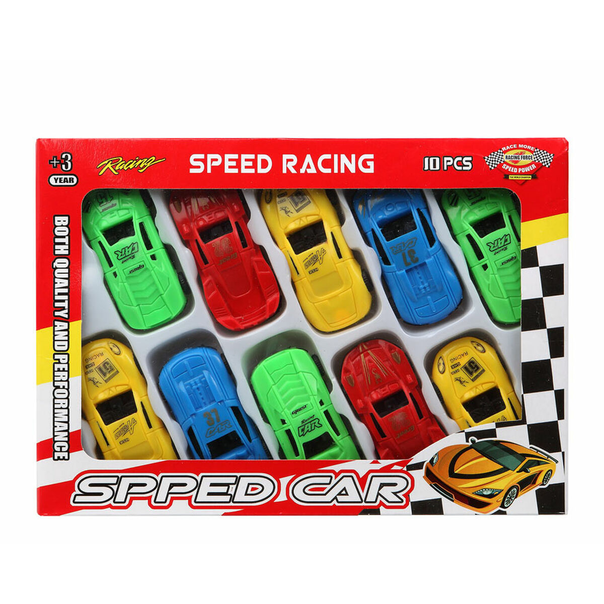 Set of cars Car 25 x 15 cm (10Units) - Premium  from Rapidvehicles - Just $9.99! Shop now at Rapidvehicles