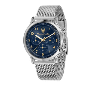 Maserati Epoca Limited Edition Chronograph Stainless Steel Mesh Blue Dial Quartz R8873618022 100M Men's Watch - Premium  from Rapidvehicles - Just $360.99! Shop now at Rapidvehicles