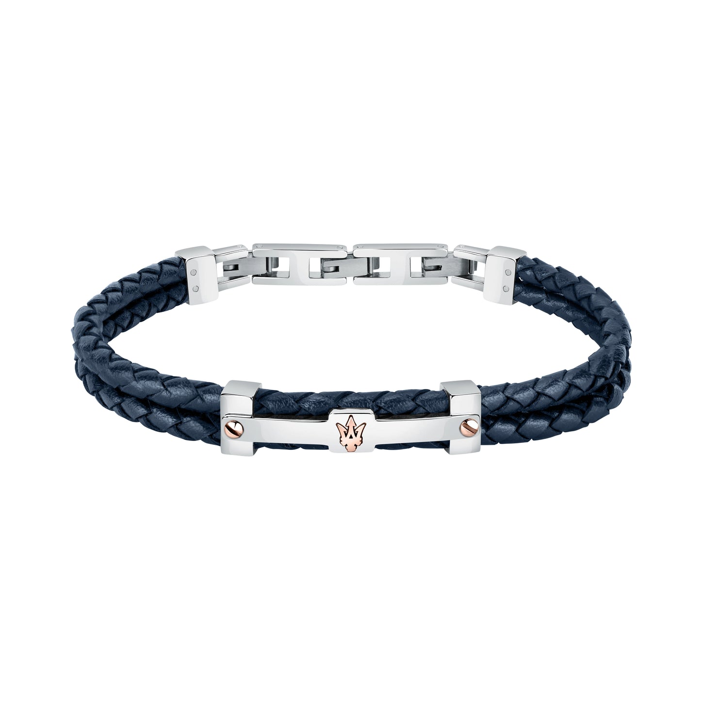 Maserati Jewels Recycled Leather And Stainless Steel Bracelet - Premium  from Rapidvehicles - Just $136.79! Shop now at Rapidvehicles