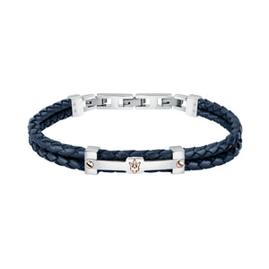 Maserati Jewels Recycled Leather And Stainless Steel Bracelet - Premium  from Rapidvehicles - Just $125.99! Shop now at Rapidvehicles