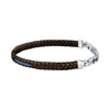 Maserati Jewels Recycled Leather And Stainless Steel Bracelet JM222AVE03 For Men - Premium  from Rapidvehicles - Just $106.99! Shop now at Rapidvehicles