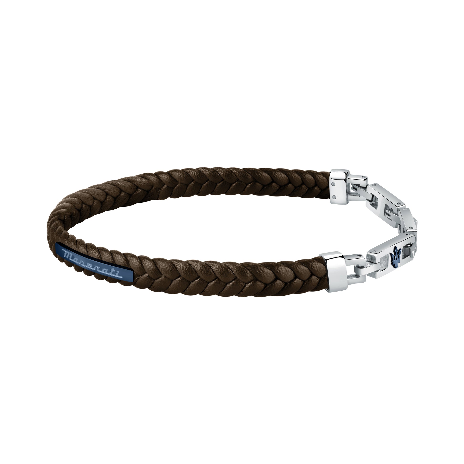 Maserati Jewels Recycled Leather And Stainless Steel Bracelet - Premium  from Rapidvehicles - Just $134.99! Shop now at Rapidvehicles