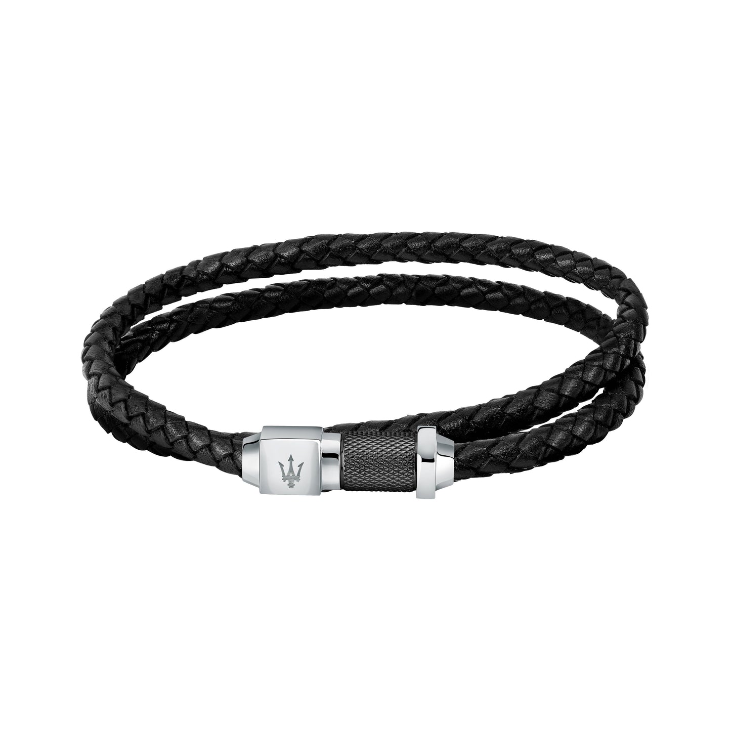 Maserati Jewels Recycled Leather And Stainless Steel Bracelet - Premium  from Rapidvehicles - Just $136.79! Shop now at Rapidvehicles