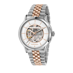 Maserati Epoca Two Tone Stainless Steel Silver Skeleton Dial Automatic R8823118011 100M Men's Watch - Premium  from Rapidvehicles - Just $551.99! Shop now at Rapidvehicles