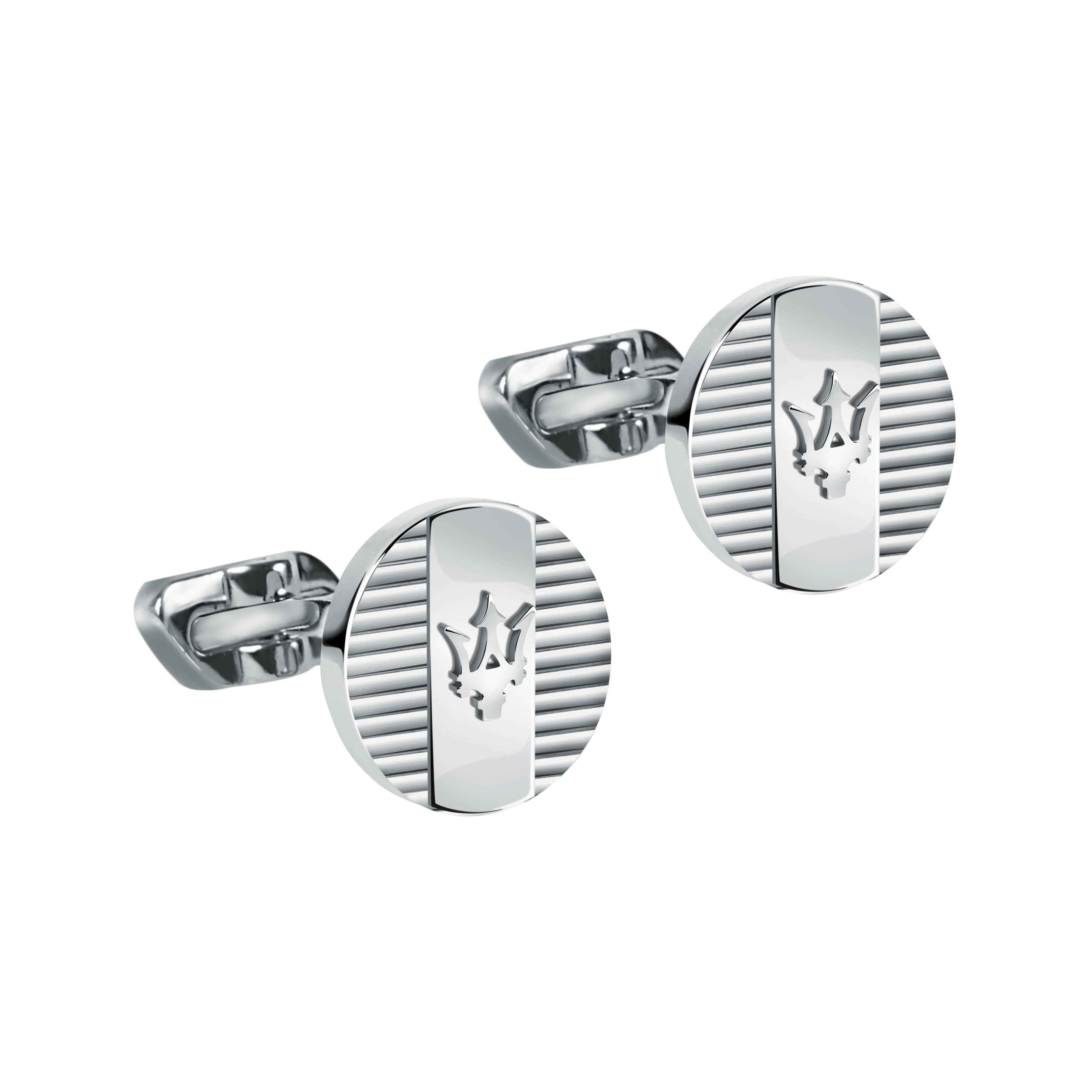 Maserati Jewels Stainless Steel Cufflinks JM121ATK13 For Men - Premium  from Rapidvehicles - Just $82.99! Shop now at Rapidvehicles