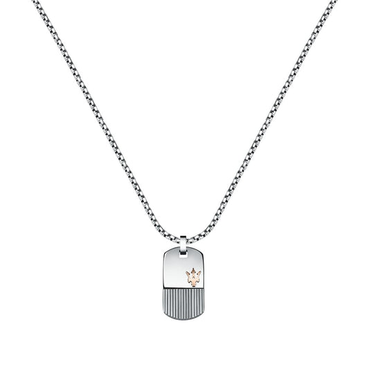 Maserati Jewels Stainless Steel JM121ATK08 Necklace For Men - Premium  from Rapidvehicles - Just $105.99! Shop now at Rapidvehicles