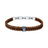 Maserati Jewels Recycled Leather And Stainless Steel JM422AVE14 Bracelet For Men - Premium  from Rapidvehicles - Just $82.99! Shop now at Rapidvehicles