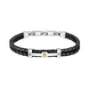 Maserati Jewels Black Leather And Stainless Steel JM422AVE11 Bracelet For Men - Premium  from Rapidvehicles - Just $96.99! Shop now at Rapidvehicles