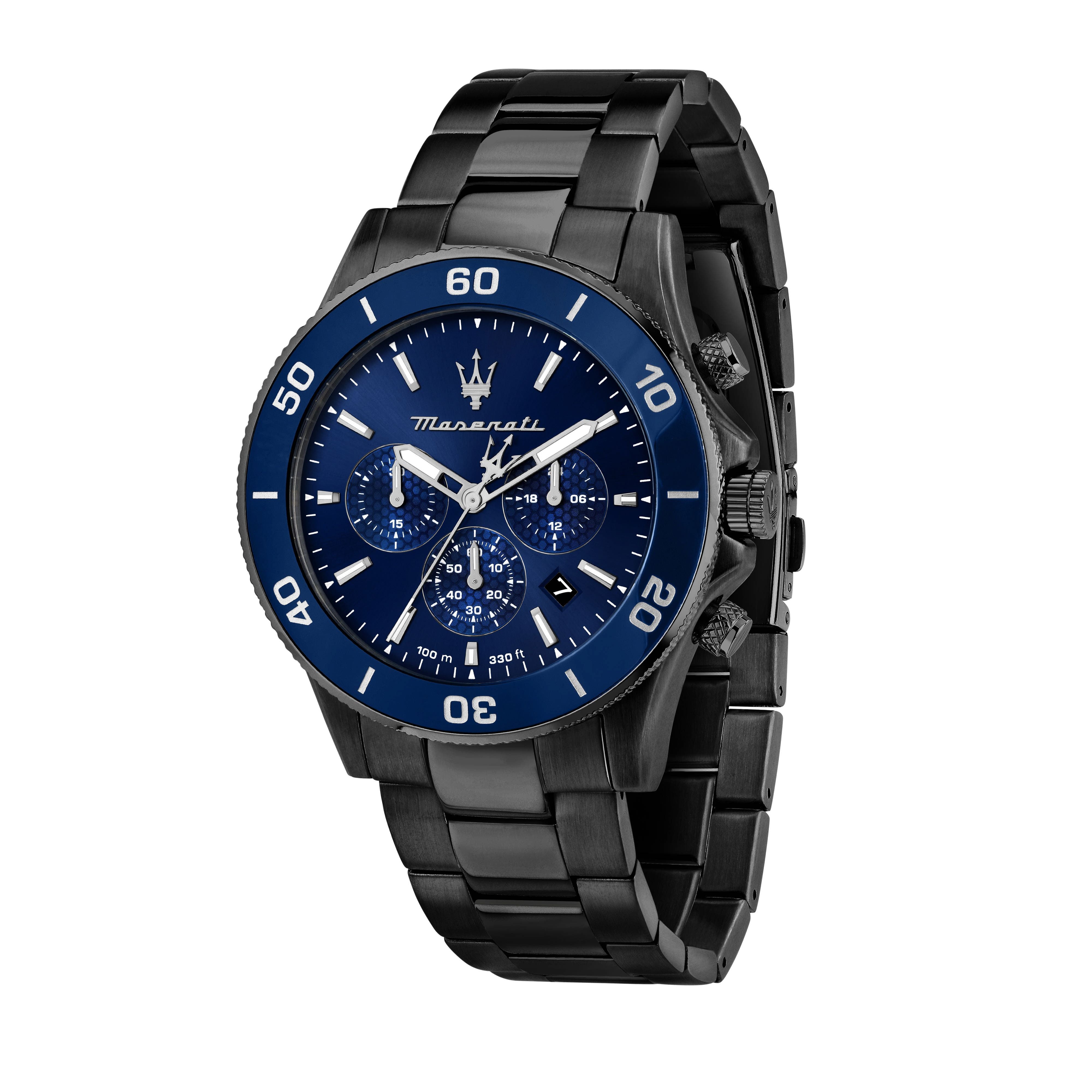 Maserati Competizione Chronograph Stainless Steel Blue Dial Quartz R8873600005 100M Men's Watch - Premium  from Rapidvehicles - Just $457.99! Shop now at Rapidvehicles