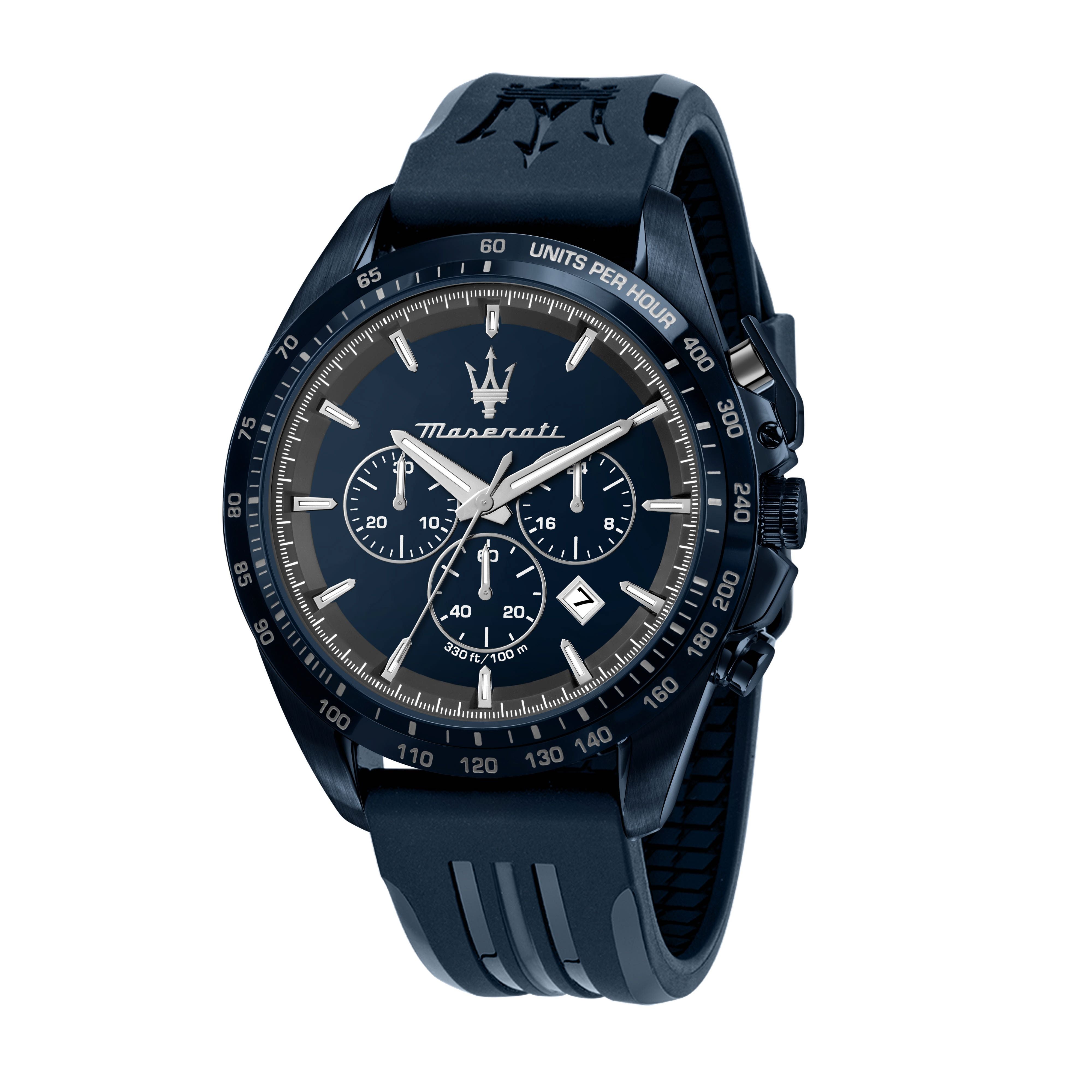 Maserati Traguardo Limited Edition Chronograph Rubber Strap Blue Dial Quartz R8871612042 100M Men's Watch - Premium  from Rapidvehicles - Just $416.99! Shop now at Rapidvehicles