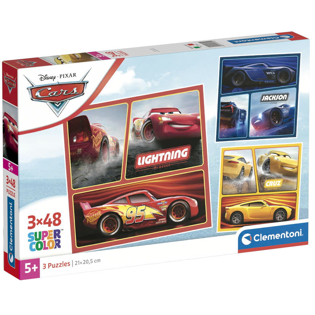 Disney Cars puzzle 3x48pcs - Premium  from Rapidvehicles - Just $17.99! Shop now at Rapidvehicles