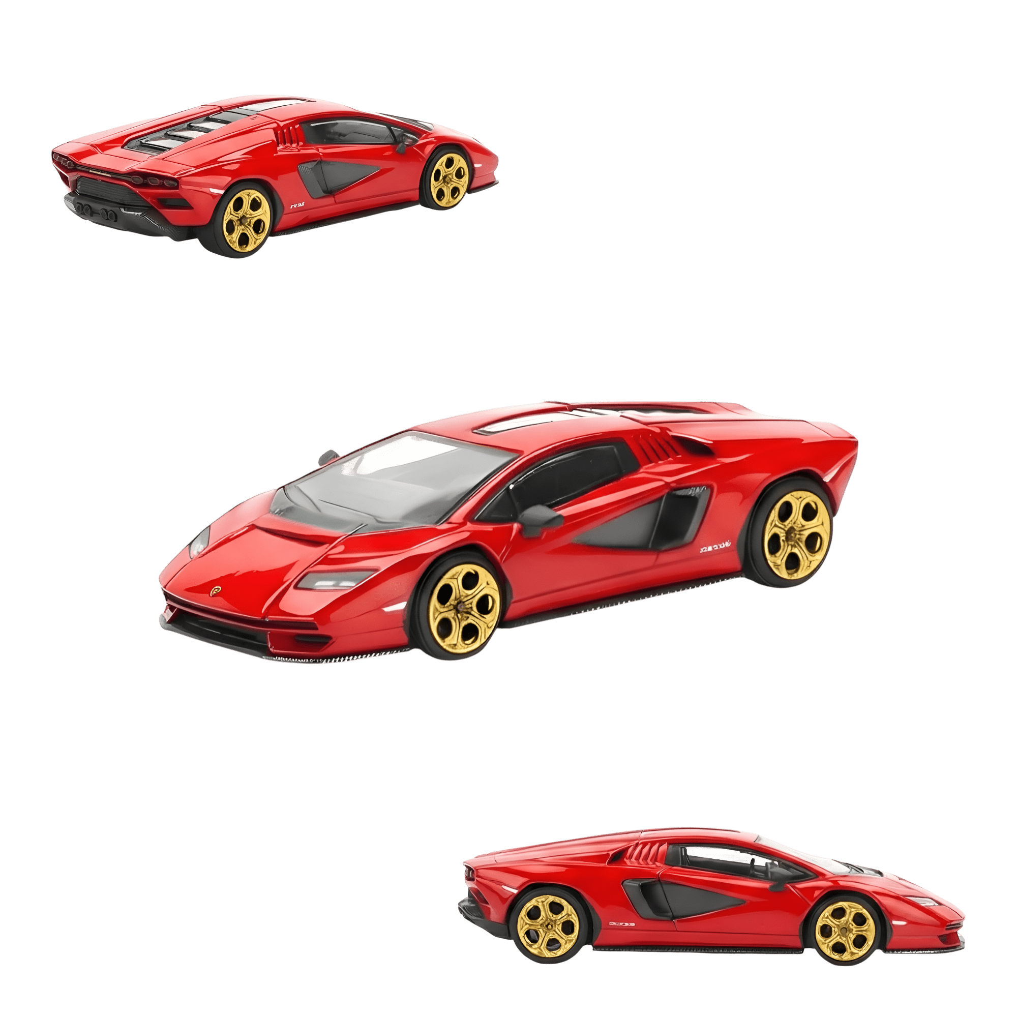 PopRace Lamborghini Countach LPI-800 Rosso 1:64 - Rapid Vehicles