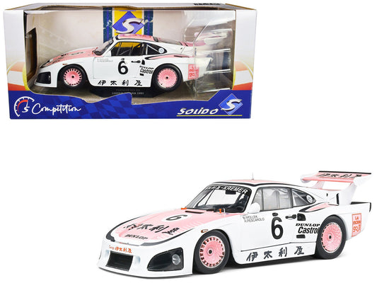 Porsche 935 K3 6 Bob Wollek - Henri Pescarolo Winner "Suzuka 1000KM" (1981) "Competition" Series 1/18 Diecast Model Car by Solido free shipping USA - Rapid Vehicles