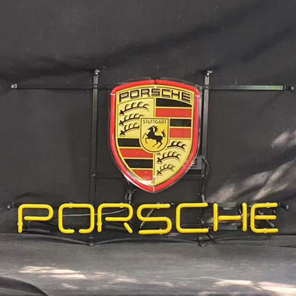 Porsche Car Neon Sign Light - Rapid Vehicles