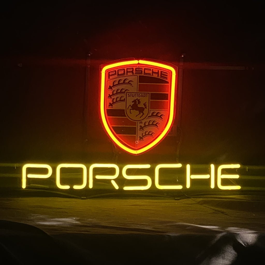 Porsche Car Neon Sign Light - Rapid Vehicles