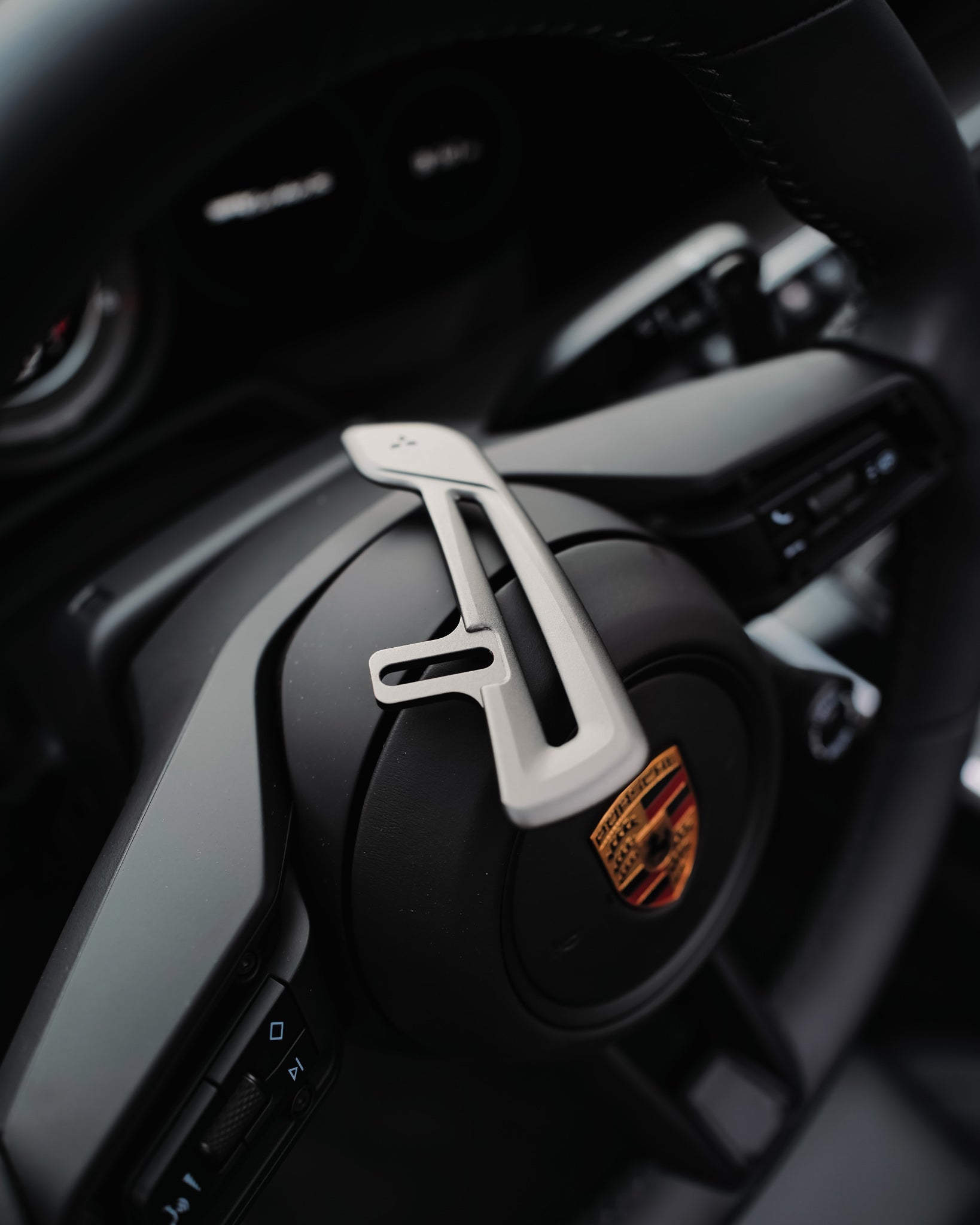 Porsche - GT3 RS Weissach Package Style Aluminum Paddles For JQ Werks Madtrace® Clubsport Magnetic Paddle Shifters - Rapid Vehicles