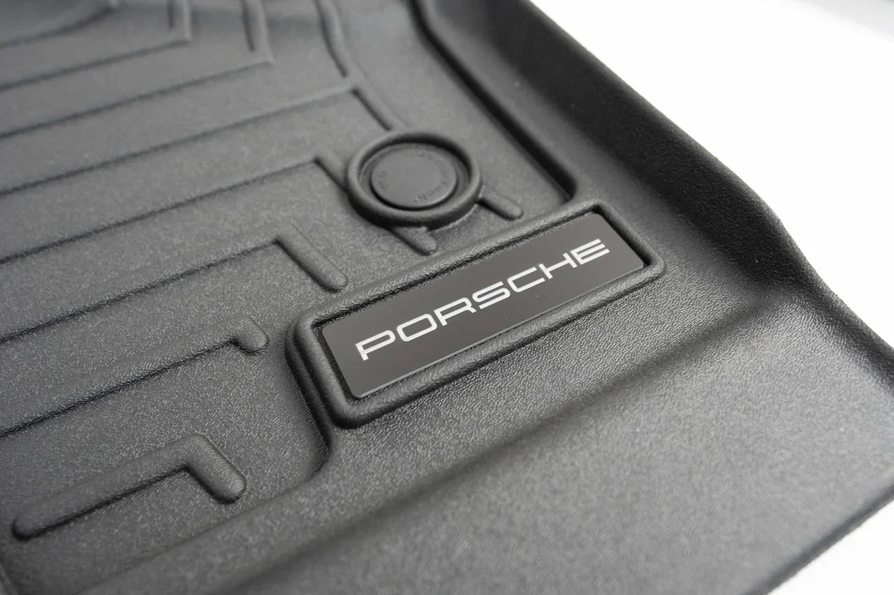Porsche Logo Emblem for Weathertech All Weather Floor Mats (Single) - Porsche 911 Cayman Cayenne Boxter Macan Taycan - Rapid Vehicles