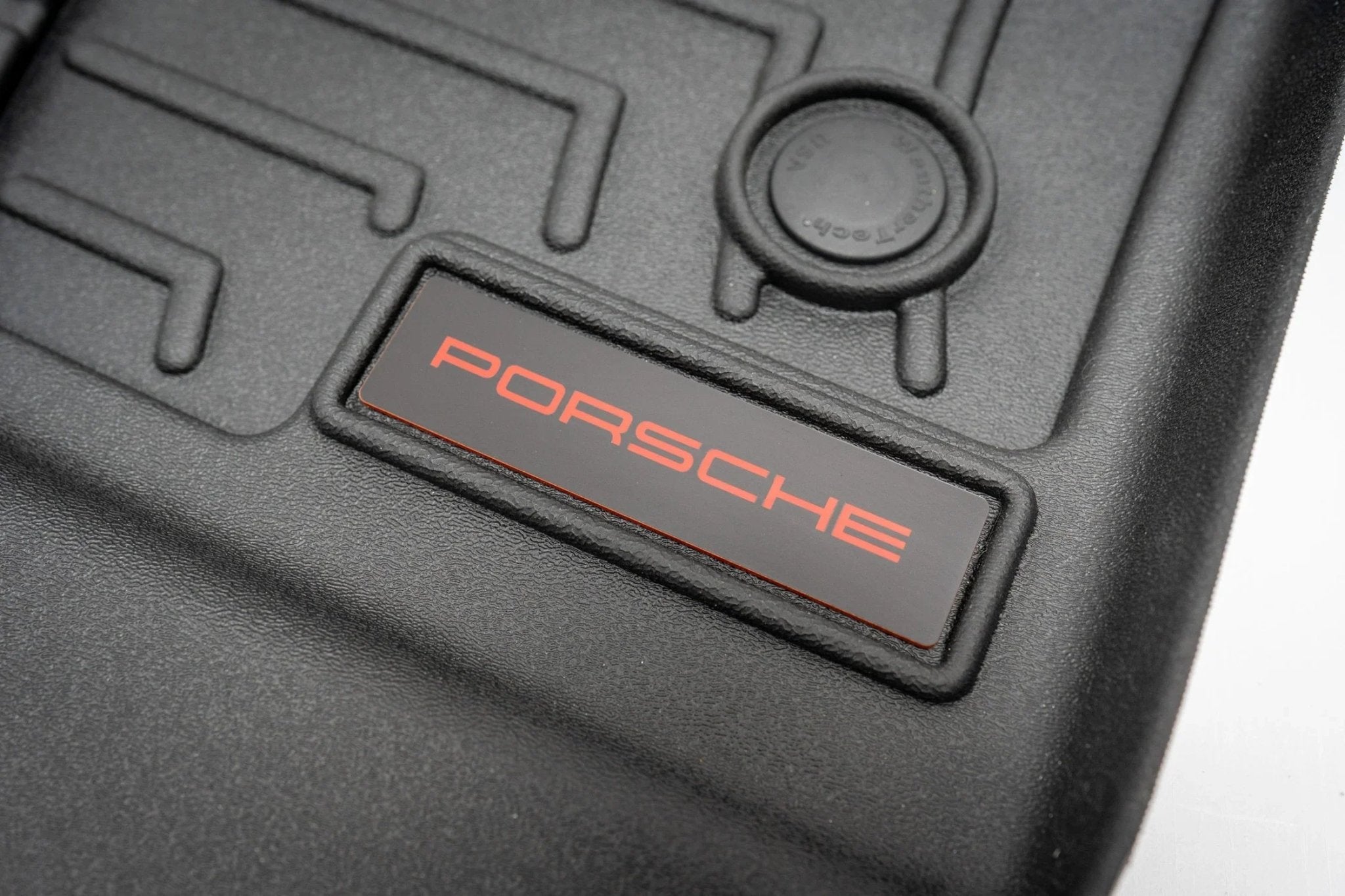 Porsche Logo Emblem for Weathertech All Weather Floor Mats (Single) - Porsche 911 Cayman Cayenne Boxter Macan Taycan - Rapid Vehicles
