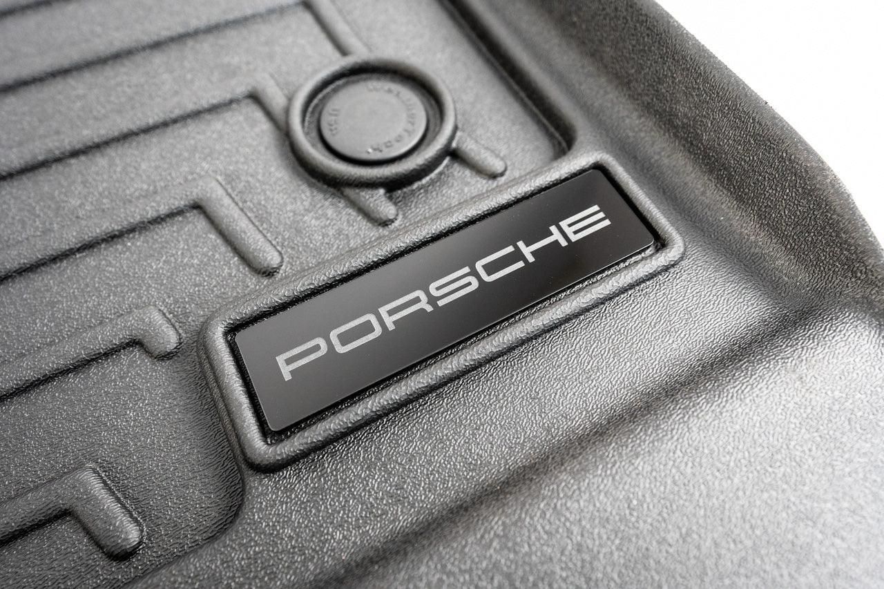 Porsche Logo Emblem for Weathertech All Weather Floor Mats (Single) - Porsche 911 Cayman Cayenne Boxter Macan Taycan - Rapid Vehicles