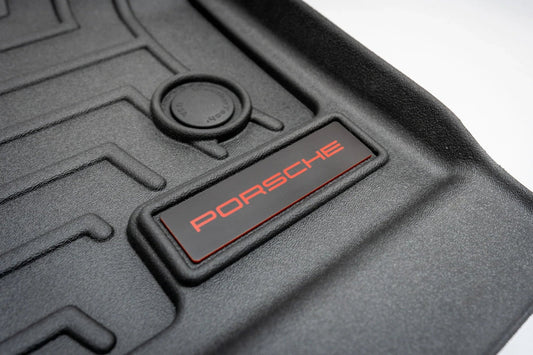 Porsche Logo Emblem for Weathertech All Weather Floor Mats (Single) - Porsche 911 Cayman Cayenne Boxter Macan Taycan - Rapid Vehicles