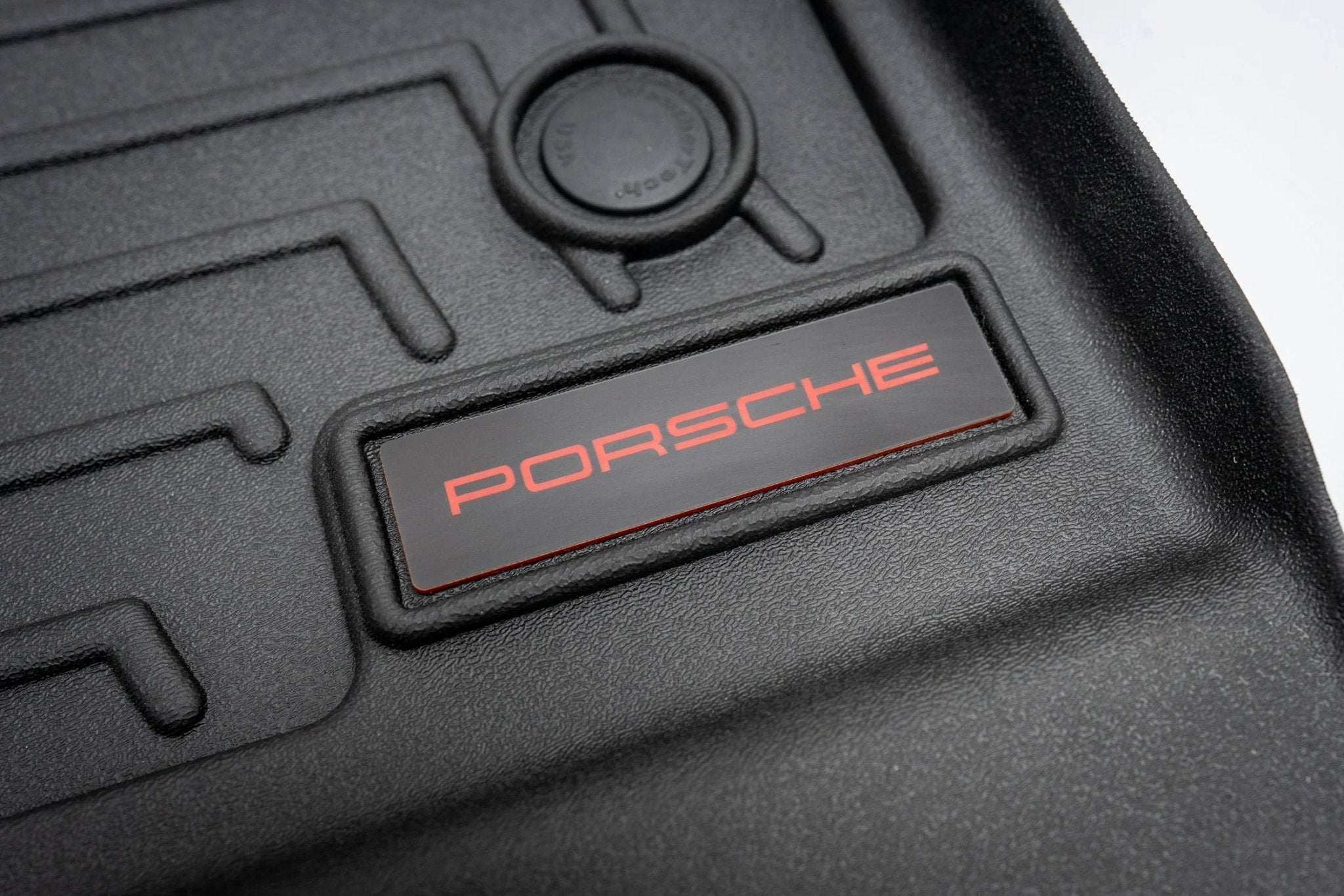 Porsche Logo Emblem for Weathertech All Weather Floor Mats (Single) - Porsche 911 Cayman Cayenne Boxter Macan Taycan - Rapid Vehicles