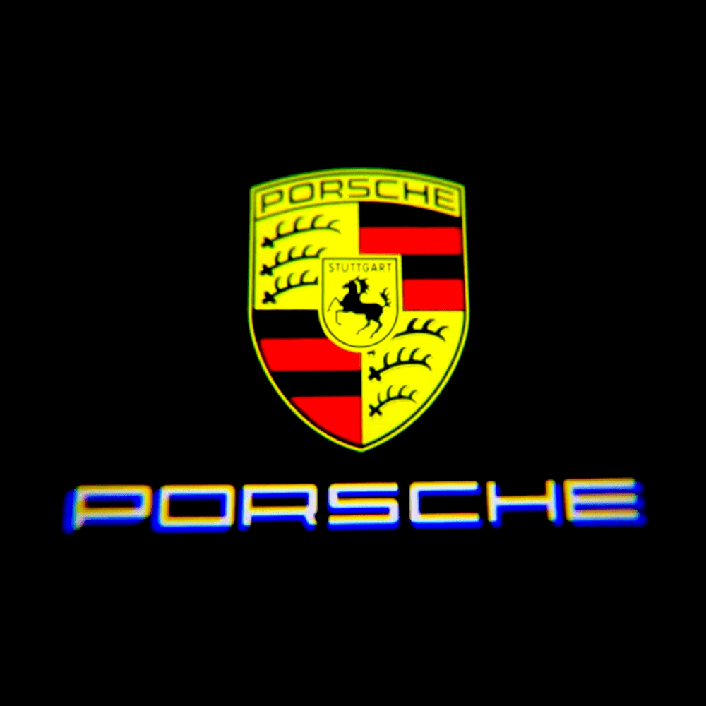 Porsche 718 Spyder 982 4th Gen Premium Door Puddle Lights Various Designs 2019–2026