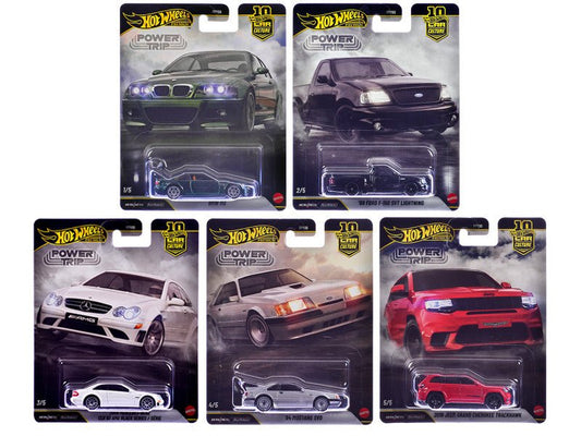 "Power Trip" 5 piece Set "Car Culture" 2026 Series R Diecast Model Cars by Hot Wheels free shipping USA - Rapid Vehicles