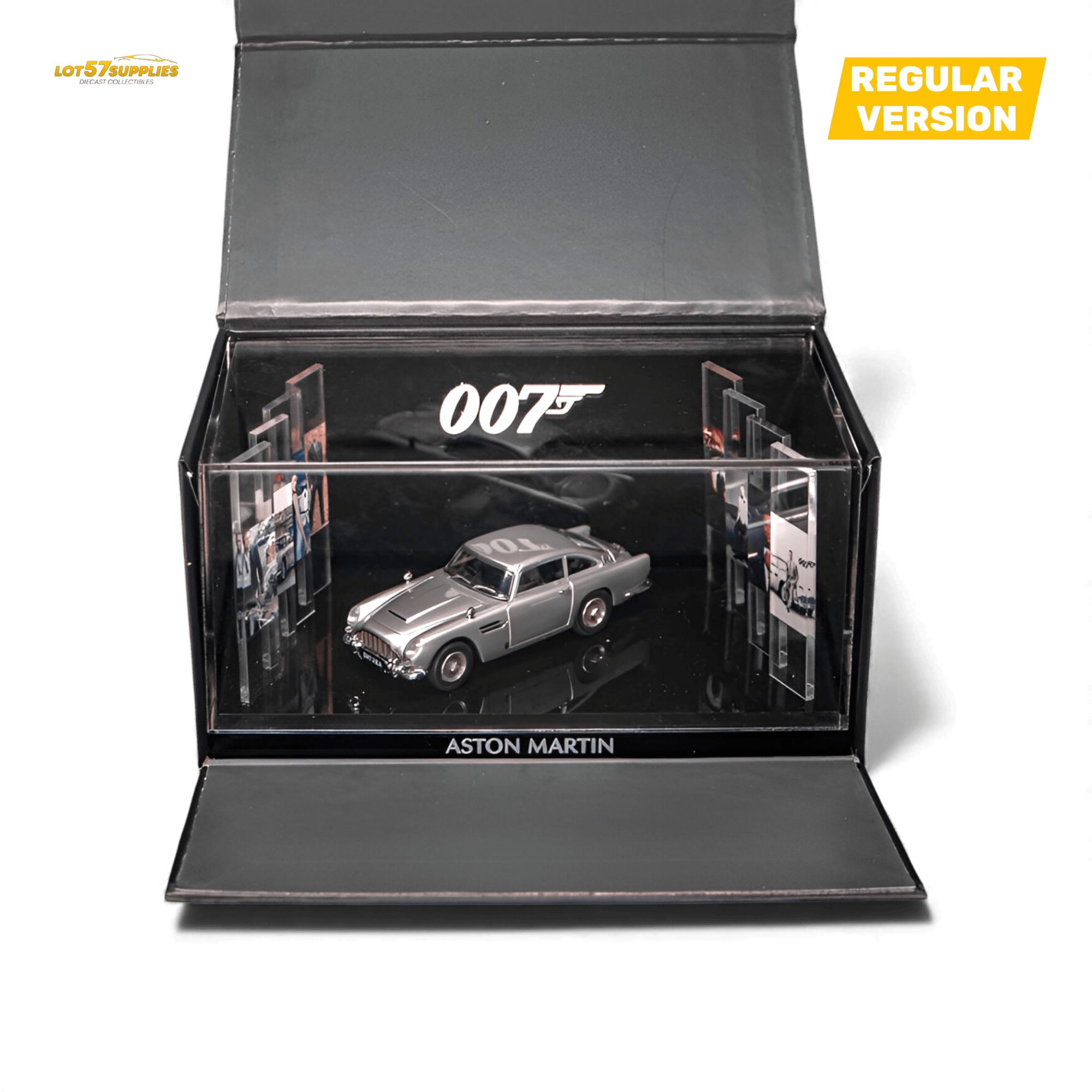 (Pre-Order) Aston Martin DB5 High Gloss Silver 1:64 - Rapid Vehicles