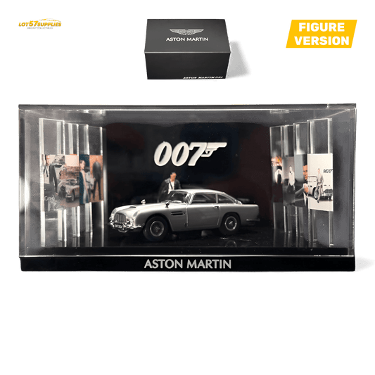 (Pre-Order) Aston Martin DB5 High Gloss Silver Figurine Ver 1:64 - Rapid Vehicles
