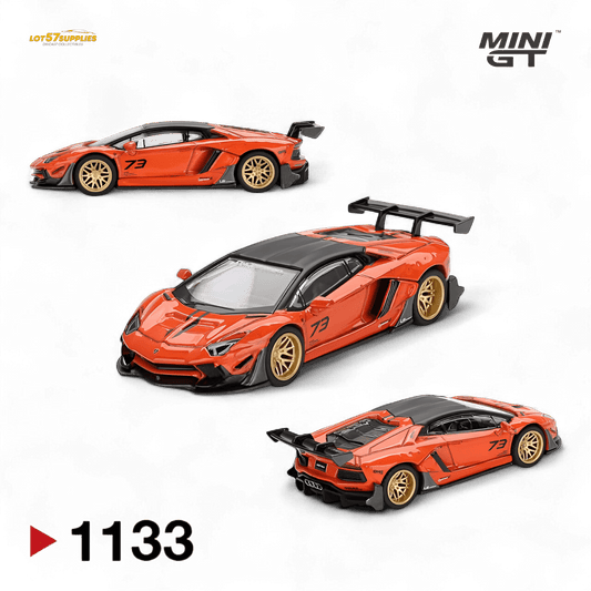 (Pre-Order) Mini GT Lamborghini Aventador Orange 1:64 - Rapid Vehicles