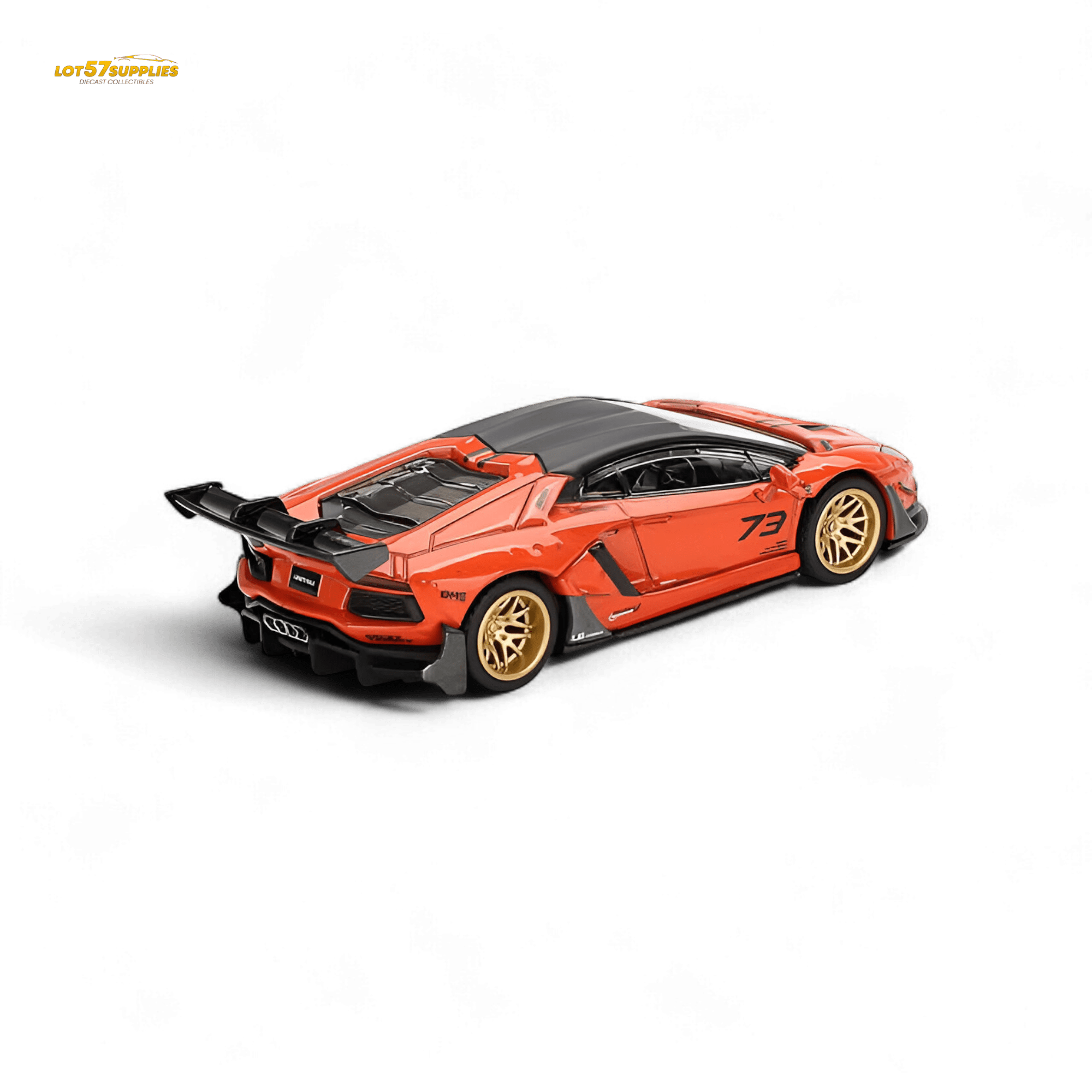 (Pre-Order) Mini GT Lamborghini Aventador Orange 1:64 - Rapid Vehicles