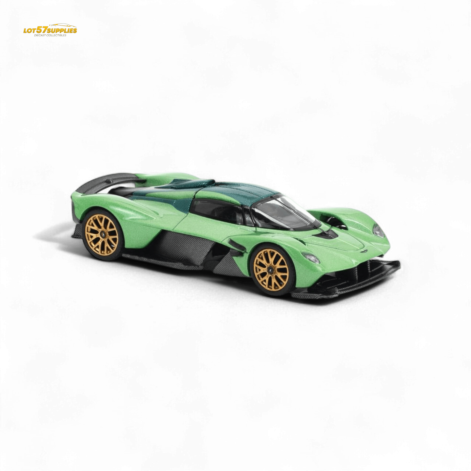 (Pre-Order) PopRace Aston Martin Valkyrie Iridescent Emerald 1:64 - Rapid Vehicles