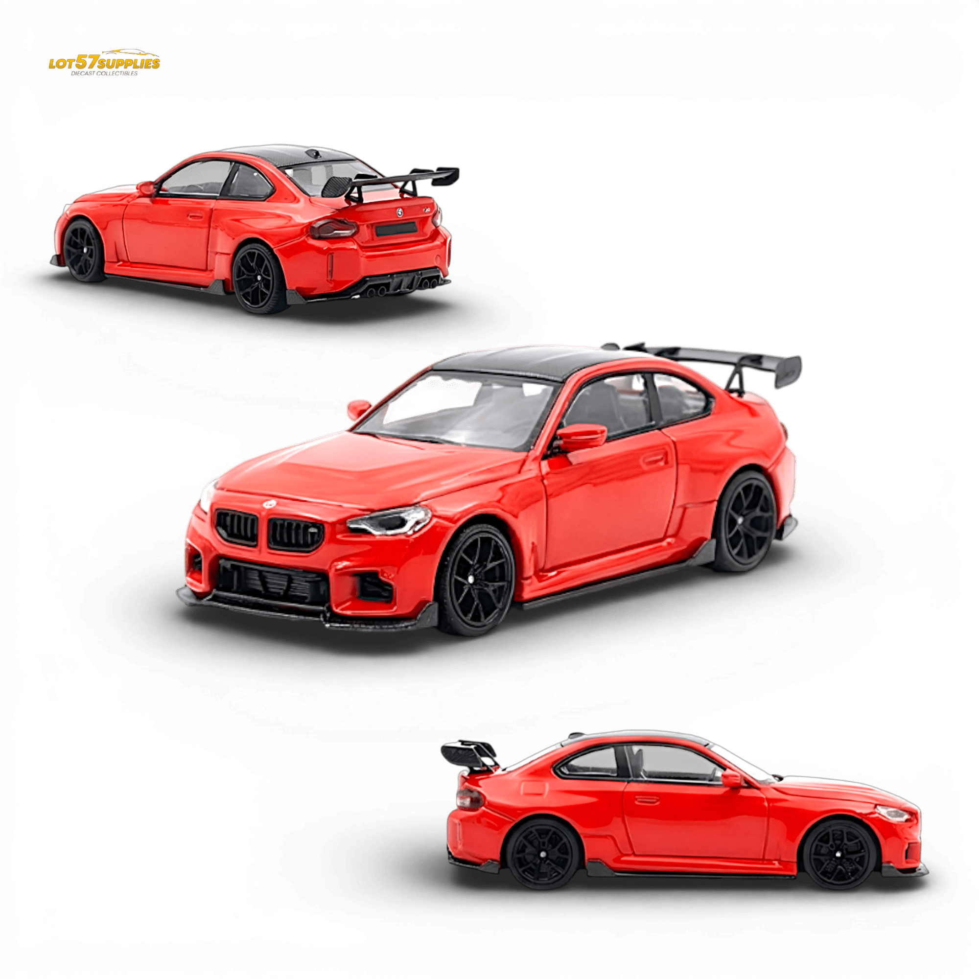 (Pre-Order) SW BMW G87 M2 High Tail Red 1:64 - Rapid Vehicles