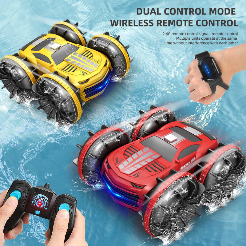 2.4GHz Dual Control Waterproof 4WD All Terrain RC Stunt Car - Premium Toys from Yellow Pandora - Just $54.99! Shop now at Rapidvehicles