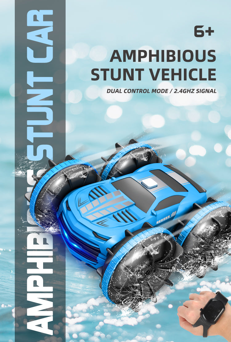 2.4GHz Dual Control Waterproof 4WD All Terrain RC Stunt Car - Premium Toys from Yellow Pandora - Just $49.99! Shop now at Rapidvehicles