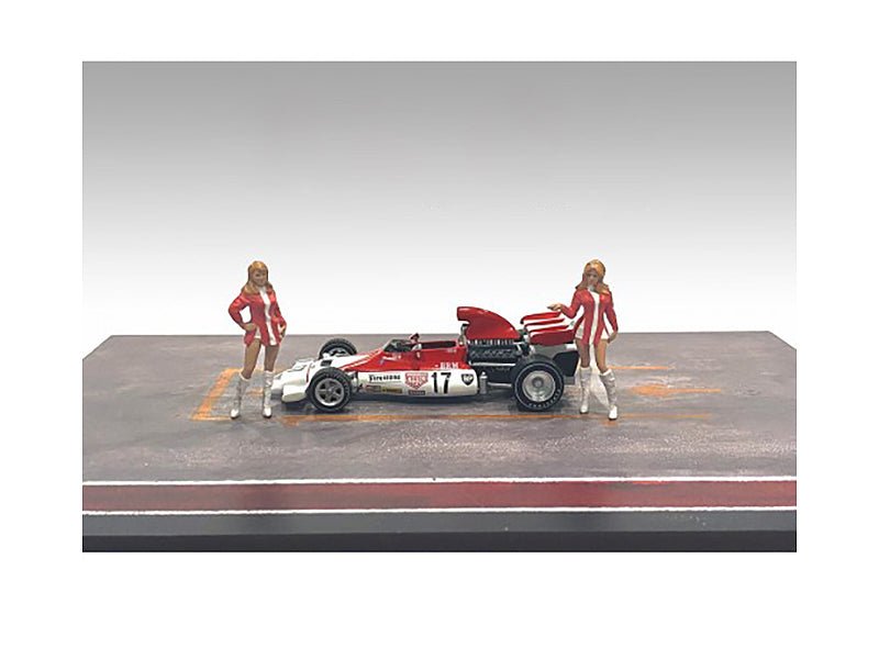 "Race Day" Two Diecast Figures Set 6 for 1/43 Scale Models by American Diorama free shipping USA - Rapid Vehicles